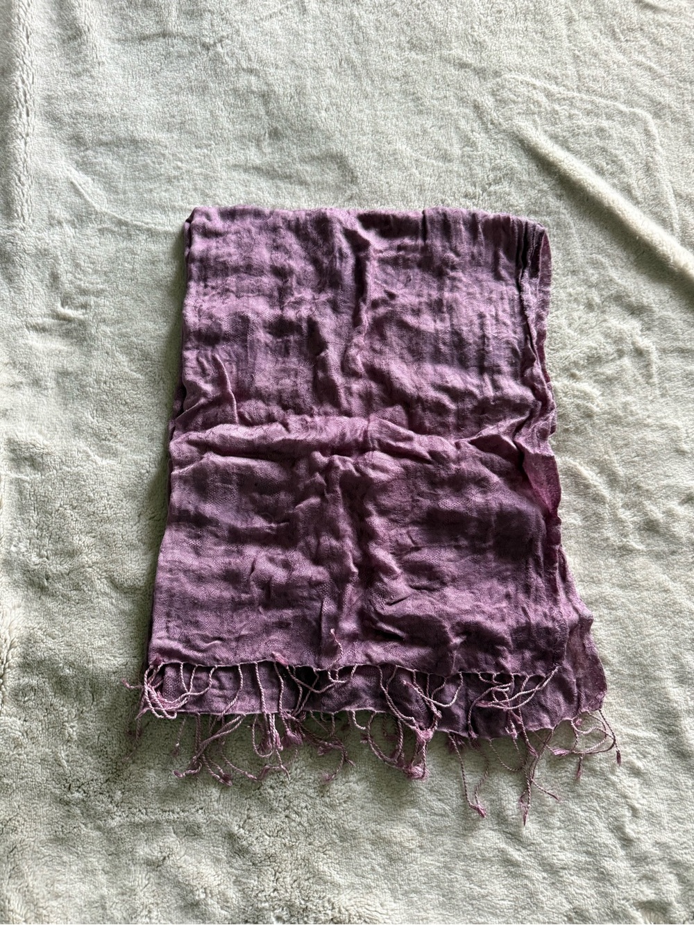 Soft Mauve pashmina Fringe wrap Scarf